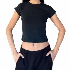 Brandy Melville Black Striped Women's Top